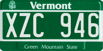 VT license plate XZC946