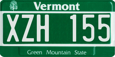 VT license plate XZH155