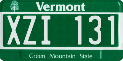 VT license plate XZI131