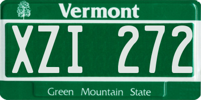 VT license plate XZI272
