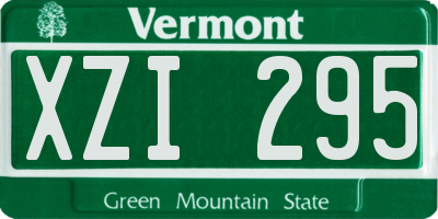 VT license plate XZI295