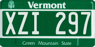 VT license plate XZI297