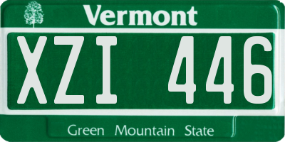 VT license plate XZI446