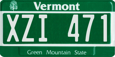 VT license plate XZI471