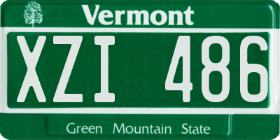 VT license plate XZI486