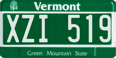 VT license plate XZI519