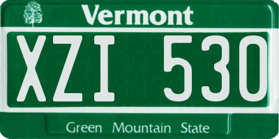 VT license plate XZI530