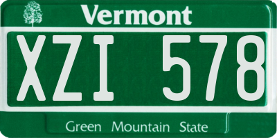 VT license plate XZI578