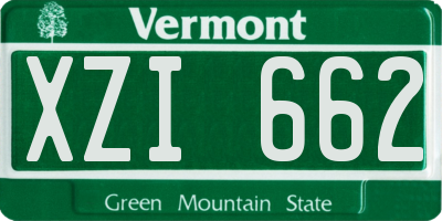 VT license plate XZI662