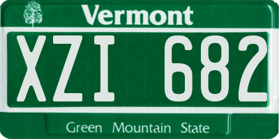 VT license plate XZI682