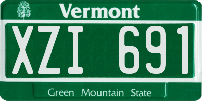 VT license plate XZI691