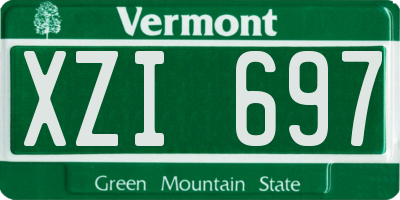 VT license plate XZI697