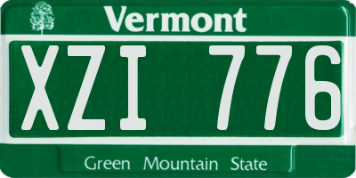 VT license plate XZI776