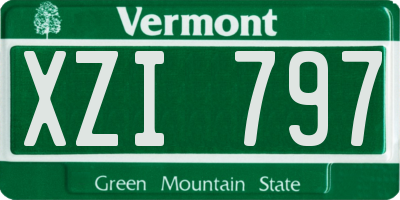 VT license plate XZI797