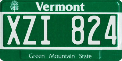 VT license plate XZI824