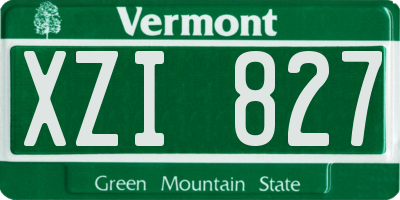 VT license plate XZI827
