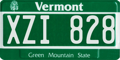VT license plate XZI828