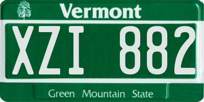 VT license plate XZI882