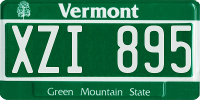 VT license plate XZI895
