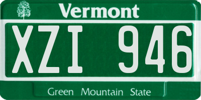 VT license plate XZI946