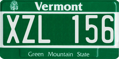 VT license plate XZL156