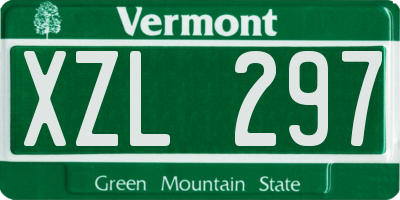 VT license plate XZL297