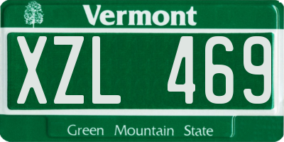 VT license plate XZL469