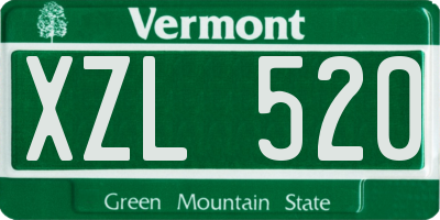 VT license plate XZL520