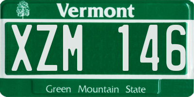 VT license plate XZM146