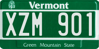 VT license plate XZM901