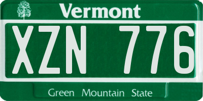 VT license plate XZN776