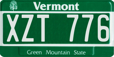 VT license plate XZT776