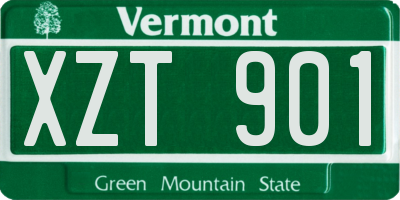 VT license plate XZT901
