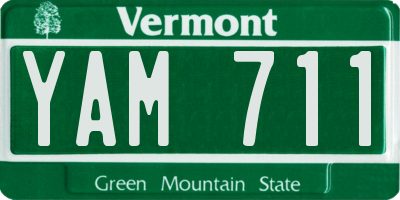 VT license plate YAM711