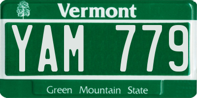 VT license plate YAM779