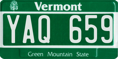 VT license plate YAQ659