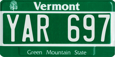 VT license plate YAR697