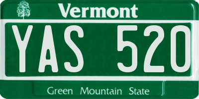 VT license plate YAS520