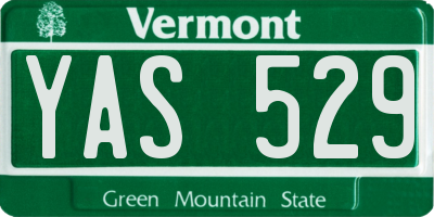VT license plate YAS529