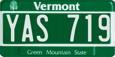 VT license plate YAS719