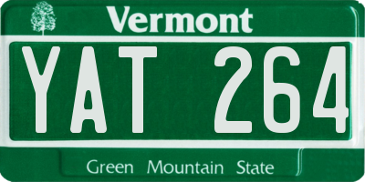 VT license plate YAT264