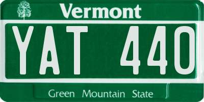VT license plate YAT440