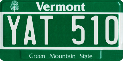 VT license plate YAT510