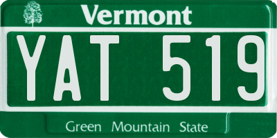 VT license plate YAT519