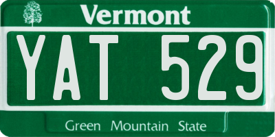 VT license plate YAT529