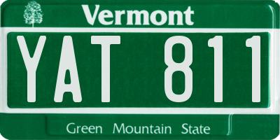 VT license plate YAT811