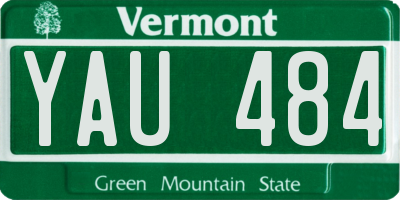 VT license plate YAU484