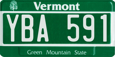 VT license plate YBA591