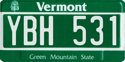 VT license plate YBH531