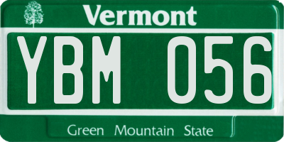 VT license plate YBM056